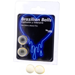 Taloka - 2 Bolas Brasileiras Gel Emocionante Efeito Frio e Vibrao