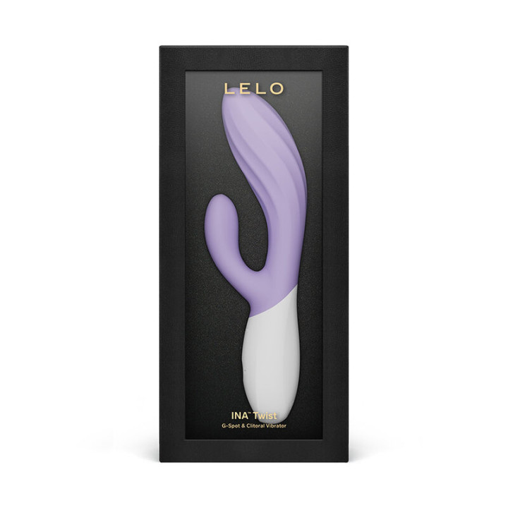 Lelo - Ina Twist Doppio Vibratore a Coniglio Per il Punto g e il Clitoride Lavanda