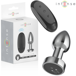 Intense - Anal Plug 10 Vibrationen Metall Mit Fernbedienung s