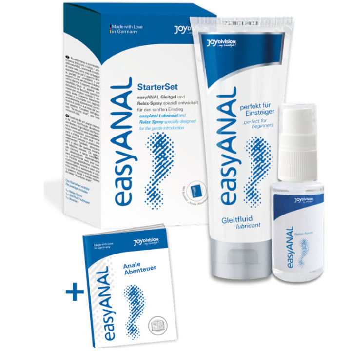 Joydivision Easyanal - Einfaches Anal-Starter-Set, Schmiermittel + Relax-Spray