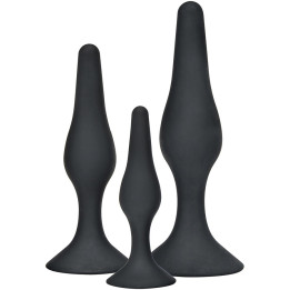 Toyjoy - Anal Play Curvy Companions Anal Plug 3 Stück Schwarz