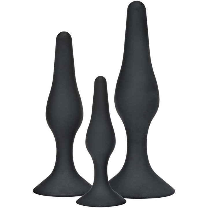 Toyjoy - Plug Anal Curvy Companions 3 Pièces Noir