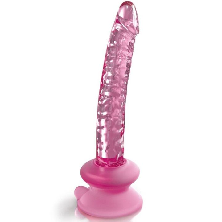 Icicles - n. 86 Dildo in Vetro di Con Ventosa
