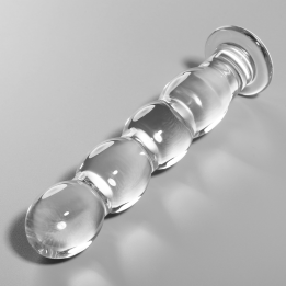 Nebula Series by Ibiza - Modelo 10 Dildo Cristal Transparente 16.5 cm -o- 3.5 cm