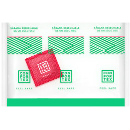 Confortex - Lenzuola Igienica Monouso , Sacca Singola + Preservativo Fragola