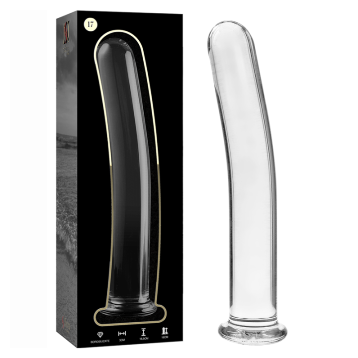 Nebula Series by Ibiza - Modèle 17 Gode en Verre Borosilicate Clair 18.5 cm -o- 3 cm