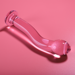 Nebula Series by Ibiza - Model 18 Dildo Borosilicate Glass Pink 18.5 cm -o- 3.5 cm