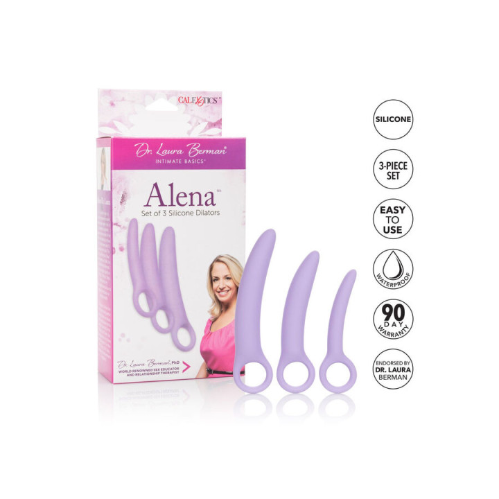 Calexotics - dr Laura Berman Alena Conjunto de 3 Dilatadores de Silicone