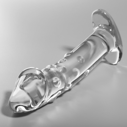 Nebula Series by Ibiza - Modèle 19 Gode en Verre Borosilicate Clair 18.5 cm -o- 4 cm