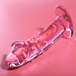 Nebula Series by Ibiza - Modèle 19 Gode en Verre Borosilicate Rose 18.5 cm -o- 4 cm
