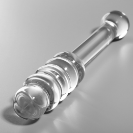 Nebula Series by Ibiza - Modelo 20 Dildo Vidro Borosilicado Transparente 20.5 cm -o- 3 cm