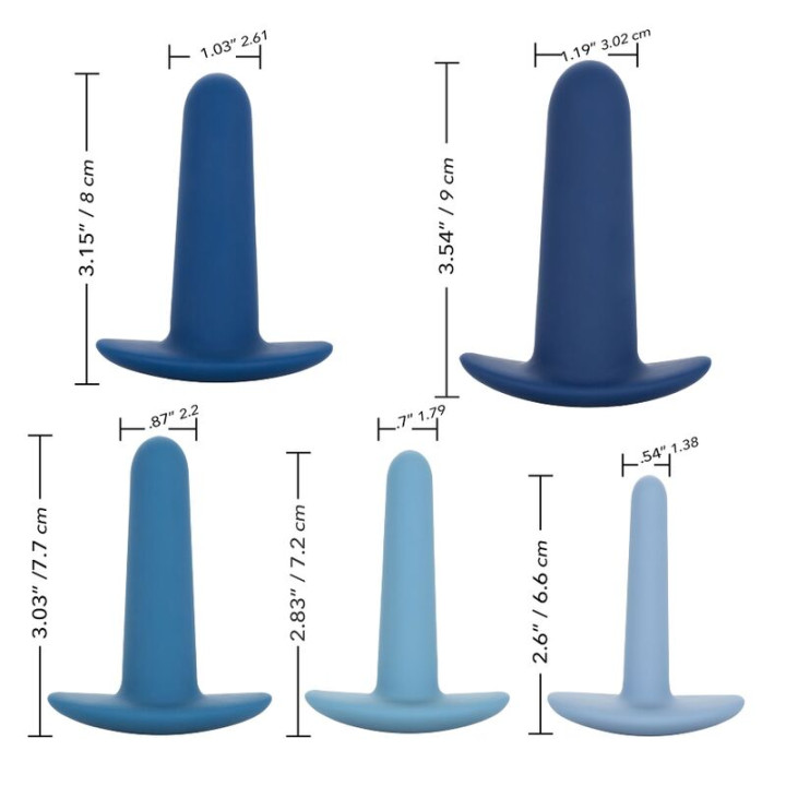 Calexotics - Set Per Allenamento Anale Indossabile 5 Pezzi