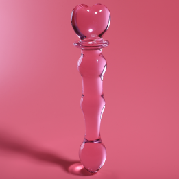 Nebula Series by Ibiza - Modelo 21 Dildo Vidro Borosilicado Rosa 20.5 cm -o- 3.5 cm