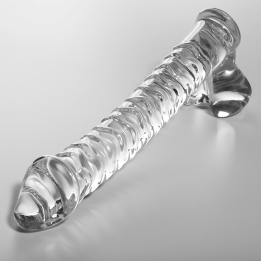 Nebula Series by Ibiza - Modelo 23 Dildo Vidro Borosilicado Transparente 21.5 cm -o- 4 cm