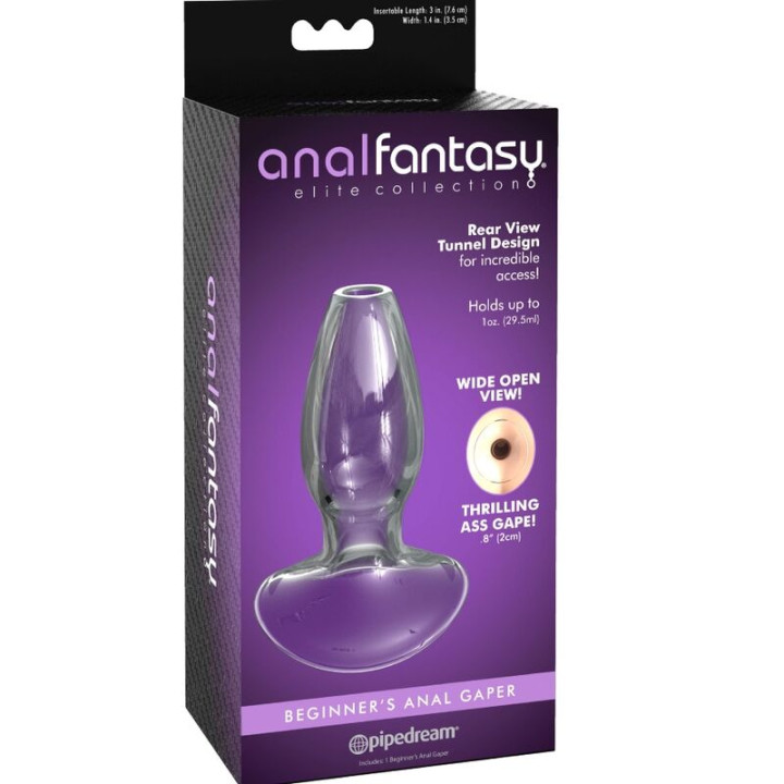Plug Anal de Cristal Ergonómico Para Estimulación Anal
