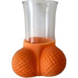 Diablo Picante - Vaso Chupito Cristal Con Huevos Natural