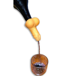 Diablo Picante - Goldene Weinkaraffe in Penisform