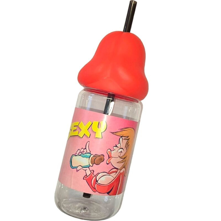 Diablo Picante - Biberon a Forma di Pene 360 ml Rosso