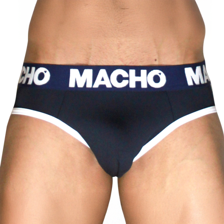 Macho - Mch008 Slip Clásico Azul Marino m