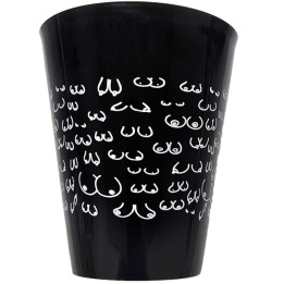 Diablo Picante - Black Cup 500 ml With White Boobs