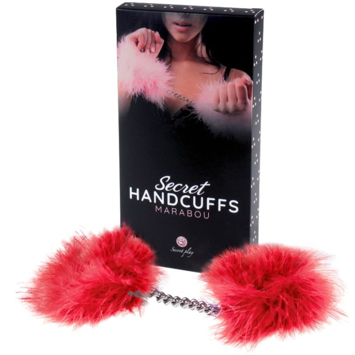 Gioco Segreto - Manette Marabou Rosso