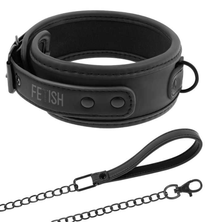 Fetish Submissive - Colar de Corrente Com Forro de Noprene