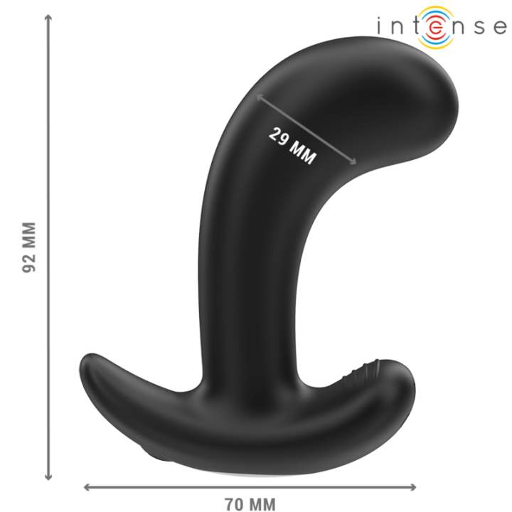 Intense - Chandler Anal Plug 10 Vibrazioni Nero Telecomando