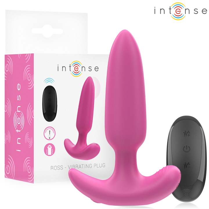 Intense - Ross Anal Plug 10 Wibracji Różowy Pilot