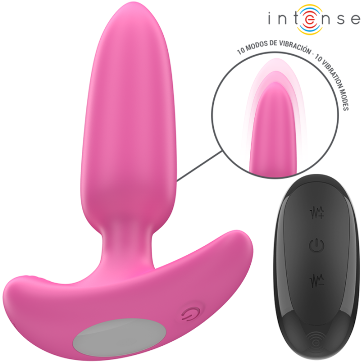 Intense - Ross Anal Plug 10 Wibracji Różowy Pilot