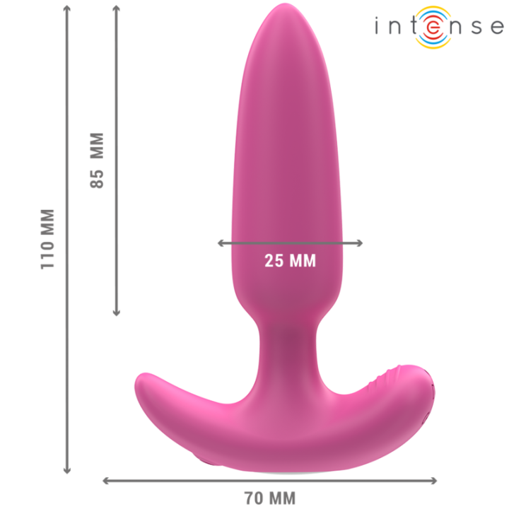 Intense - Ross Anal Plug 10 Wibracji Różowy Pilot