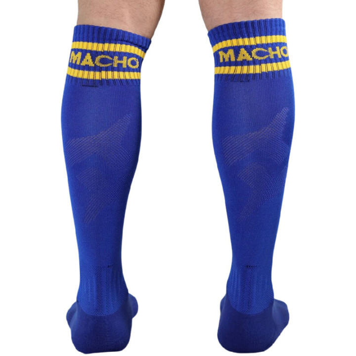 Macho - Calzino Lungo Taglia Unica Blu
