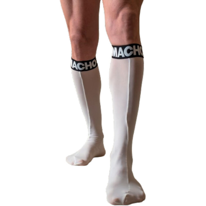 Macho - Calzini Sottili Taglia Unica Bianco