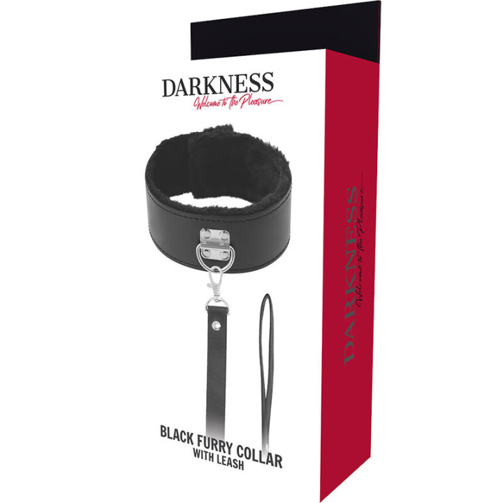 Darkness - Collar Forrado Con Cadena Titanium