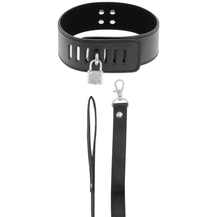 Darkness - Collier Bdsm Avec Serrure Noire