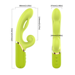 Armony - Dildo Vibrator g-Spot Silicone Fuchsia