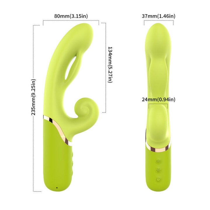 Armony - Inflable Point a Stimulateur Vibrateur Vert