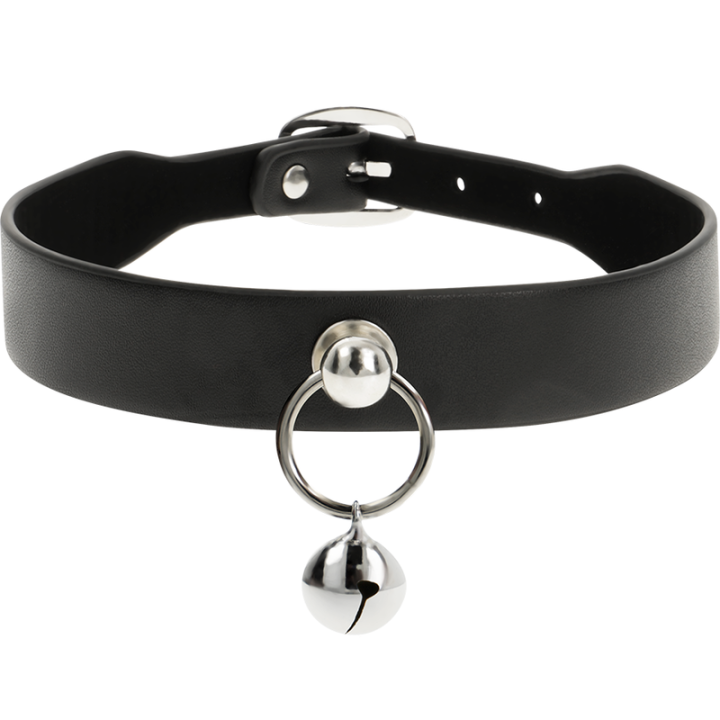 Coquette Chic Desire - Vegane Leder-Halskette Damen-Accessoire Rassel/Reifen