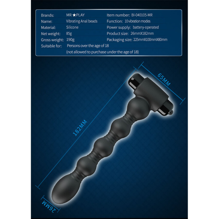Mr Play - Masajeador Plug Anal Con Vibración