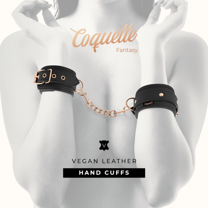 Coquette Chic Desire - Algemas de Couro Fantasy Vegan Com Forro de Noprene