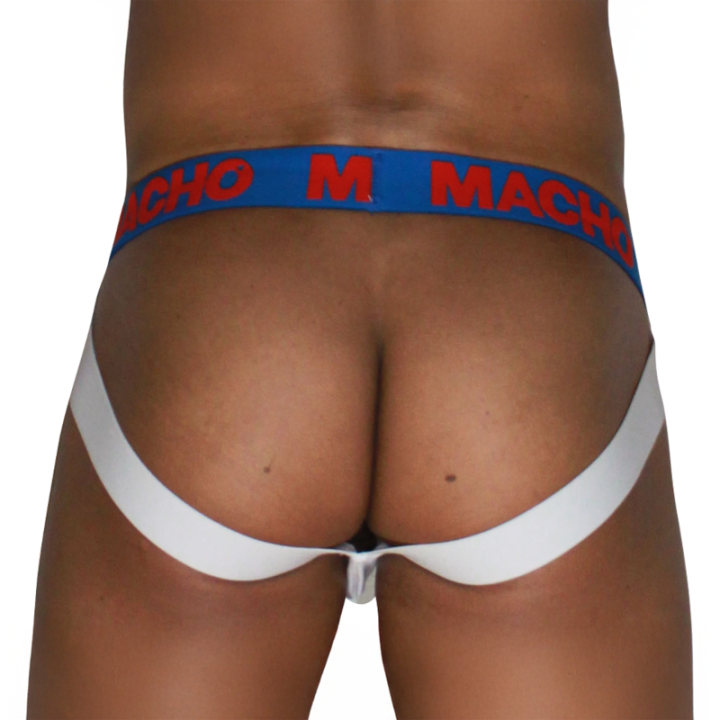 Macho - Mx29az Blanc Jock + Bleu Foncé m