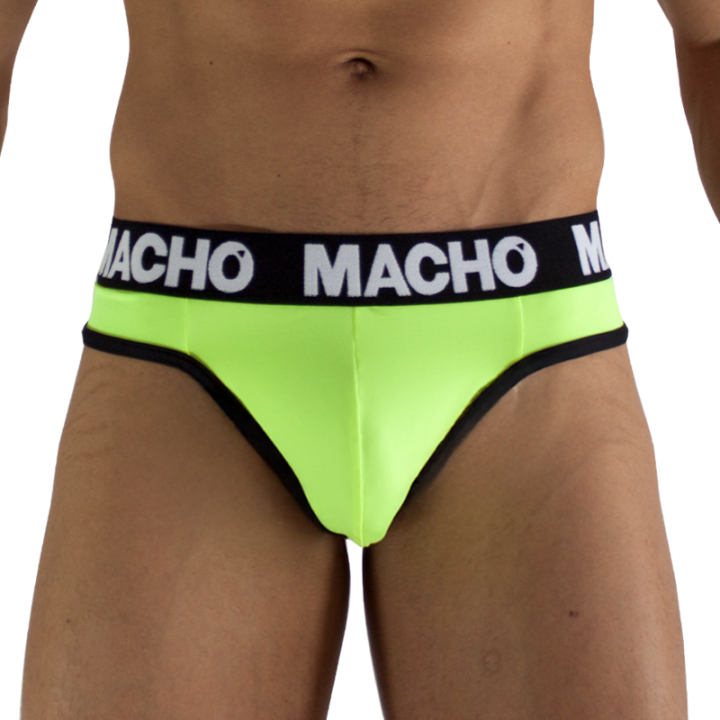 Macho - Mtg001 Fluorescent Yellow Thong Size xl