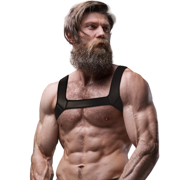 Fetish Submissive Attitude - Neoprene Chest Harness For Men Size m