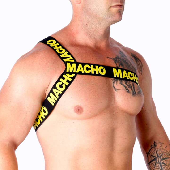 Macho - Roman Harness Yellow l/xl