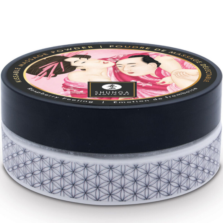 Shunga - Kit de pó de Massagem Comestível Framboesa