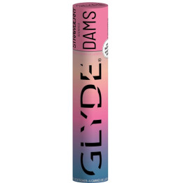 Sheer Glyde - Dams Laminas Latex Seks Oralny Truskawkowy