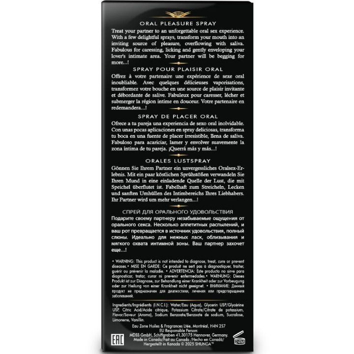 Shunga - Waves Spray Orale Per il Piacere Seducente All'Anguria 20 ml