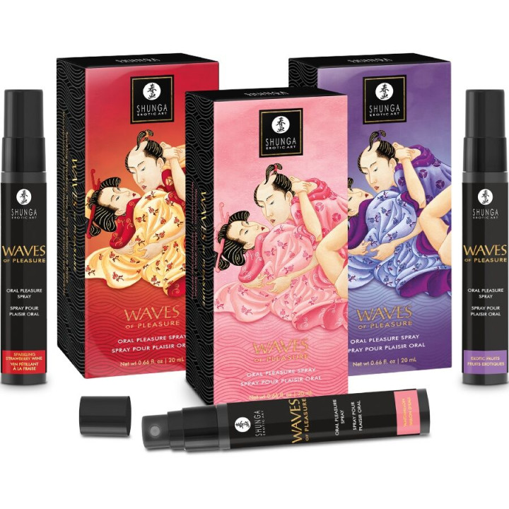 Shunga - Spray Oral Sedutor de Prazer Waves Com Sabor Melancia 20 ml