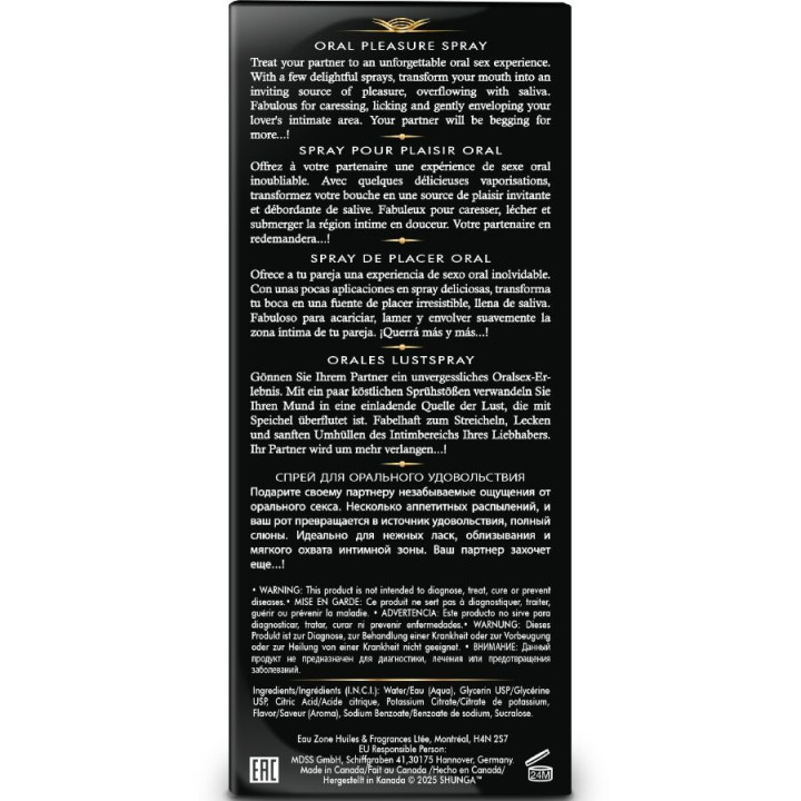 Shunga - Spray Oral Sedutor de Morango Waves 20 ml