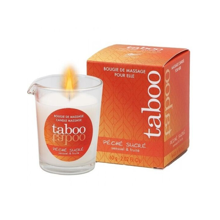 Ruf - Taboo Massage Candle For Her Peche Sucre Nectarine Aroma