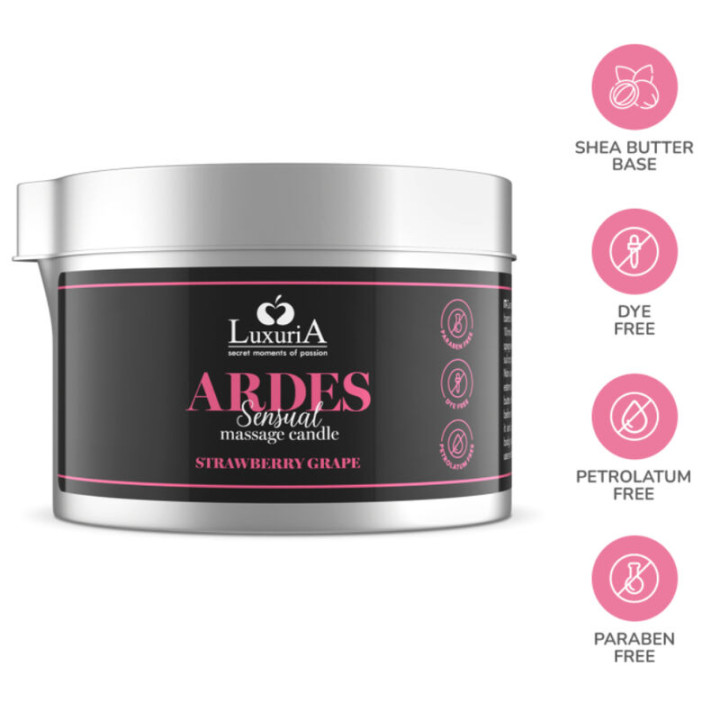 Intimateline Luxuria - Candela da Massaggio All'Uva